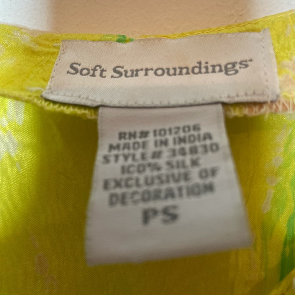Soft Surroundings Tie Dye Cover Up Caftan Dress - Picture 7 of 8